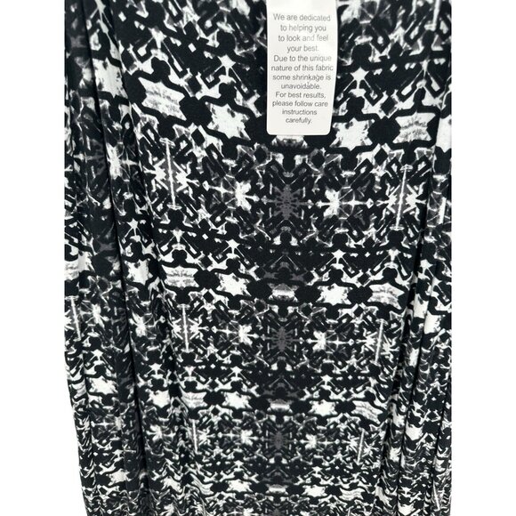 Ellos Spaghetti Strap Sundress 1X‎ NWT Black White Floral Midi Summer 22/24 - Picture 5 of 7